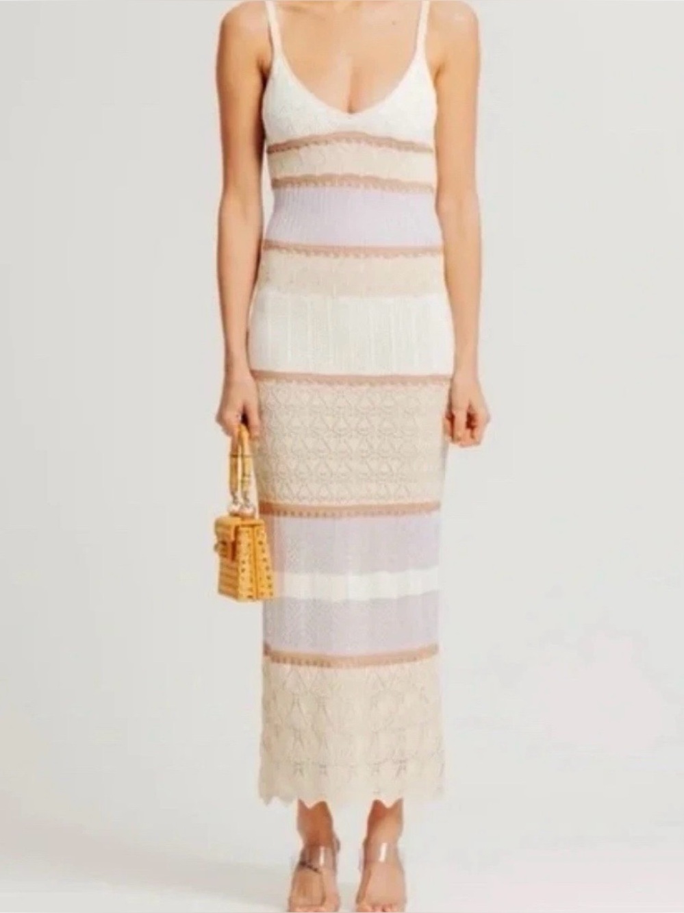 Ronny Kobo Knit Crochet dress L
